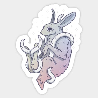 Rainbow Bunny Sticker